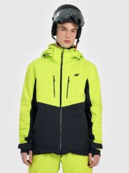 4F Kurtka narciarska membrana Dermizax 20000 z wypełnieniem Primaloft Black męska - zielona L. Żółte kurtki snowboardowe męskie 4f, l, bez wzorów, z meshu, bez kaptura, narciarskie, Dermizax. Za 1,499.99 zł.