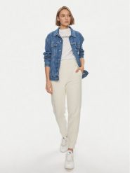 Calvin Klein Spodnie dresowe Micro Logo K20K206632 Écru Regular Fit. Spodnie dresowe damskie Calvin Klein, xl, bez wzorów, z bawełny. Za 309.99 zł.