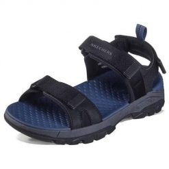 Buty trekkingowe męskie Skechers Tresmen. Czarne sandały męskie Skechers, z gumy, bez zapięcia. Za 267.00 zł.