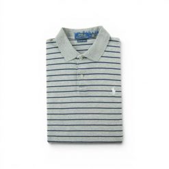 Second life - Polo Ralph Lauren koszulka męska z krótkim rękawem - Jak nowy. Szare koszulki polo męskie Ralph Lauren, l, bez wzorów, eleganckie, bez ramiączek. Za 127.76 zł.