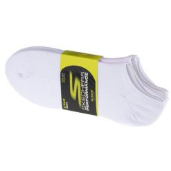 Skarpetki sportowe męskie 3pk No Show Stretch Socks. Białe skarpety męskie Skechers, bez wzorów, z materiału. Za 69.99 zł.