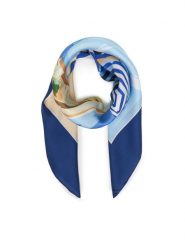 LAUREN RALPH LAUREN Chusta 454P09790001 Niebieski. Niebieskie szaliki i chusty damskie Lauren Ralph Lauren, bez wzorów, z jedwabiu. Za 519.99 zł.