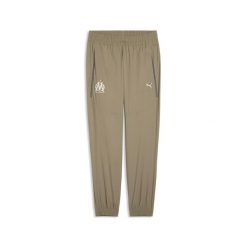 Męskie spodnie z tkaniny Olympique de Marseille PUMATECH PUMA. Brązowe spodnie sportowe męskie Puma, m, bez wzorów, z tkaniny, do biegania. Za 369.00 zł.
