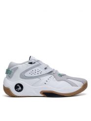 SHAQ Buty do koszykówki SHAQNOTIX AQ95008M-WT Biały. Białe buty sportowe męskie Shaq, ze skóry, bez zapięcia, do koszykówki. Za 269.99 zł.