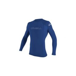Koszulka ONEILL BASIC SKINS L/S RASH GUARD Pacific M. Niebieskie koszulki sportowe męskie O'Neill, l, bez wzorów, z lycry, bez kołnierzyka, bez ramiączek. Za 145.70 zł.