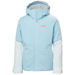 Dziecięca kurtka narciarska Helly Hansen Jewel. Niebieskie kurtki i płaszcze dla dziewczynek Helly Hansen, bez wzorów, z dzianiny, bez kaptura. Za 766.50 zł.