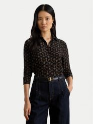 LAUREN RALPH LAUREN Koszula 200P03717001 Granatowy Regular Fit. Niebieskie bluzki damskie Lauren Ralph Lauren, l, bez wzorów, z syntetyku, bez kołnierzyka, bez ramiączek. Za 689.99 zł.