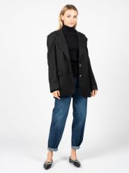 Silvian Heach Marynarka "Thomasin" | PGA22261GC | Thomasin | Kobieta | Czarny. Czarne żakiety damskie Silvian Heach, bez wzorów, z elastanu. W wyprzedaży za 399.00 zł.