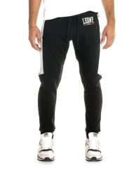 Męskie spodnie dresowe Leone ze wstawkami Winter Gold. Czarne spodnie sportowe męskie LEONE 1947 APPAREL, l, bez wzorów, z bawełny, na fitness i siłownię. Za 84.16 zł.