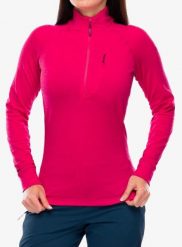 Bluza z zamkiem 1/2 damska Rab Nexus Pull On. Czerwone bluzy damskie RAB, s, bez wzorów, z materiału, bez kaptura. Za 324.49 zł.