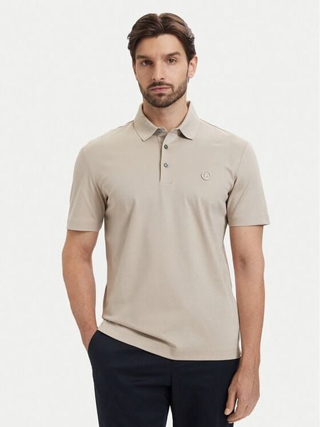 BOSS Polo C-Parris 50555829 Beżowy Regular Fit. Brązowe koszulki polo męskie Boss, m, bez wzorów, z bawełny, bez ramiączek. Za 458.99 zł.