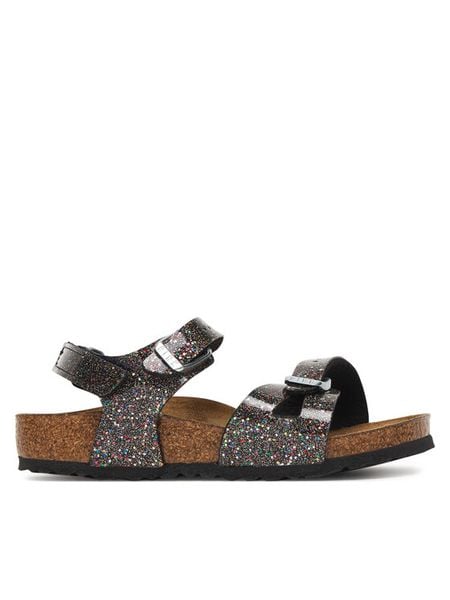 Birkenstock Sandały Rio As 1031769 S Czarny. Czarne sandały dziewczęce Birkenstock, ze skóry, bez zapięcia. Za 287.99 zł.