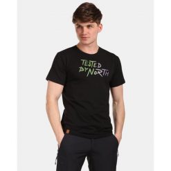Męski bawełniany t-shirt Kilpi DISCOVER-M. Czarne koszulki sportowe męskie Kilpi, m, bez wzorów, z bawełny, sportowe, bez kołnierzyka. Za 60.57 zł.