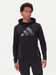 Adidas Bluza Game & Go Training Big Logo JM3050 Czarny Regular Fit. Czarne bluzy męskie Adidas, m, bez wzorów, z syntetyku, bez kaptura. Za 229.99 zł.