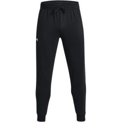Spodnie treningowe męskie Under Armour 1379774001. Czarne spodnie sportowe męskie Under Armour, m, bez wzorów, z bawełny. Za 233.95 zł.