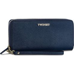 Duży Portfel Damski TWINSET - Zip Around OA7TKC Blue Bla 00894. Portfele damskie marki Twinset. W wyprzedaży za 419.00 zł.
