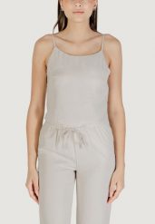 Stanik opaska Kobieta ONLY Onlthalia Life Strap String Singlet Wvn. Brązowe biustonosze Only, bez wzorów. Za 153.10 zł.