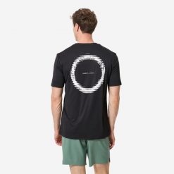 Koszulka UV surfingowa męska Decathlon Water T-shirt krótki rękaw. Czarne t-shirty męskie Decathlon, m, bez wzorów, z dzianiny, wakacyjne, bez kołnierzyka. Za 49.99 zł.