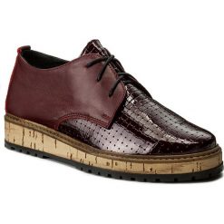 Półbuty SERGIO BARDI - Elice FW127288017BM 634. Czerwone półbuty damskie Sergio Bardi, z lakierowanej skóry. W wyprzedaży za 189.00 zł.