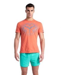 Koszulka męska T-shirt bawełniany sportowy na trening Arena Solid. Brązowe koszulki sportowe męskie Arena, m, bez wzorów, z bawełny, bez kołnierzyka, bez ramiączek, na fitness i siłownię. Za 81.98 zł.