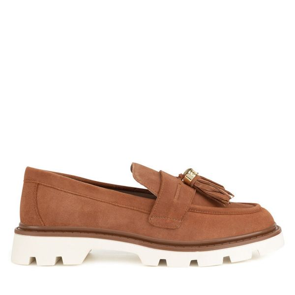 Loafersy GINO ROSSI. Brązowe mokasyny damskie Gino Rossi. Za 278.99 zł.