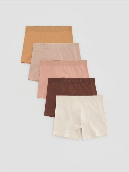 5 pack bokserek Long - brudny róż. Czerwone bokserki męskie Reserved, l, bez wzorów, z bawełny. W wyprzedaży za 69.99 zł.