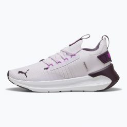 Buty do biegania damskie PUMA Softride Symmetry Fuzion. Czarne obuwie sportowe damskie Puma, bez wzorów, do biegania. Za 286.16 zł.
