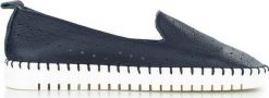 Sempre Espadryle damskie skórzane ażurowe granatowe Sempre-36. Espadryle damskie Sempre, w ażurowe wzory, bez obcasa, bez zapięcia. Za 192.89 zł.