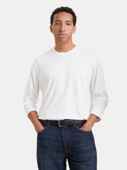 Calvin Klein Longsleeve LV04LD227G Biały Regular Fit. Białe bluzki z długim rękawem męskie Calvin Klein, m, bez wzorów, z bawełny, bez kołnierzyka. Za 249.99 zł.