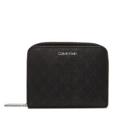 Portfel Calvin Klein. Czarne portfele damskie Calvin Klein, bez wzorów. Za 209.99 zł.