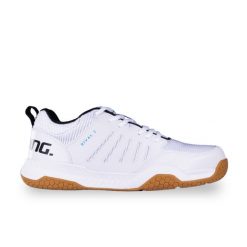 Buty do chodzenia męskie Salming Rival 2 Sr. Białe buty sportowe męskie SALMING, z materiału, bez zapięcia, trekkingowe. Za 542.00 zł.