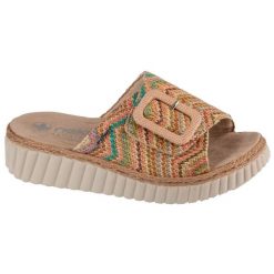 Klapki Rieker Sandals 69253-91 wielokolorowe. Klapki damskie bez wzorów, z gumy, casualowe, bez obcasa. Za 364.39 zł.