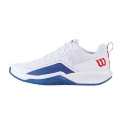 Buty do tenisa Wilson Rush Pro Lite. Białe buty sportowe męskie Wilson, bez zapięcia, tenisowe. W wyprzedaży za 394.00 zł.