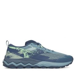 Buty do biegania Mizuno. Szare buty sportowe męskie Mizuno, bez zapięcia, do biegania, mizuno wave. Za 349.99 zł.