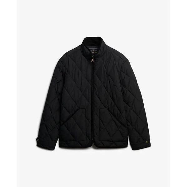 Kurtka puchowa Superdry Estate Liner. Czarne kurtki męskie Superdry., xl, bez wzorów, z puchu, eleganckie, bez kaptura. Za 464.85 zł.