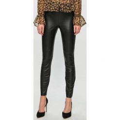 Vila - Legginsy. Czarne legginsy damskie Vila, s, bez wzorów, z materiału. W wyprzedaży za 79.90 zł.