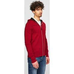 Armani Exchange - Sweter. Czerwone kardigany męskie Armani Exchange, l, bez wzorów, z bawełny. W wyprzedaży za 379.90 zł.