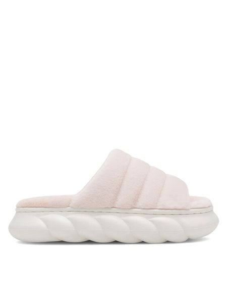 Home & Relax Kapcie C-AW-15 Różowy. Czerwone kapcie damskie Home & Relax, bez wzorów, z materiału. Za 79.99 zł.