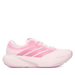 Buty do biegania adidas. Czerwone obuwie sportowe damskie Adidas, bez wzorów, do biegania. Za 649.99 zł.