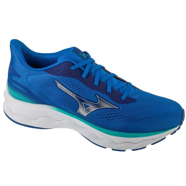 Buty do biegania męskie, Wave Serene 2. Niebieskie buty sportowe męskie Mizuno, bez zapięcia, do biegania, mizuno wave. Za 557.45 zł.