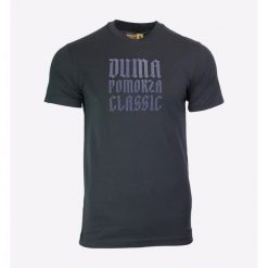 Koszulka DUMA POMORZA 1948 czarny - Pogoń Szczecin. Czarne koszulki sportowe męskie POGOŃ, l, z aplikacjami, z bawełny, bez kołnierzyka, bez ramiączek, do piłki nożnej. Za 109.99 zł.