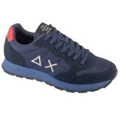 Buty sportowe Sneakersy męskie, Tom Solid. Niebieskie trekkingi męskie SUN68, trekkingowe. Za 399.99 zł.