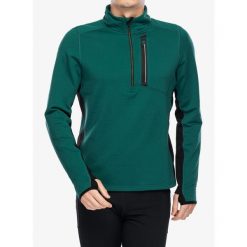 Bluza bez kaptura męska Smartwool Active Fleece 1/2 Zip. Zielone bluzy męskie Smartwool, m, bez wzorów, bez kaptura, narciarskie. Za 534.99 zł.