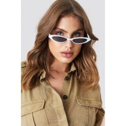 MANGO Okulary przeciwsłoneczne Alanis - White. Białe okulary przeciwsłoneczne damskie Mango. Za 80.95 zł.
