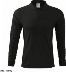 MALFINI Single J. LS 211 - ADLER - Koszulka polo męska, 180 g/m, 100% bawełna, - czarny - rozmiar M. Czarne koszulki polo męskie Malfini, m, bez wzorów, z bawełny, bez ramiączek. Za 46.77 zł.