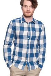 WRANGLER LS 1 PKT SHIRT VICTORIA BLUE W5F13OXJS 112130113. Niebieskie koszule męskie Wrangler, m, bez wzorów, bez kołnierzyka, bez ramiączek. Za 129.99 zł.