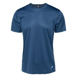 Koszulka Martes Nalso. Niebieskie koszulki sportowe męskie MARTES, bez wzorów, z materiału, bez kołnierzyka, bez ramiączek, na fitness i siłownię. Za 45.88 zł.