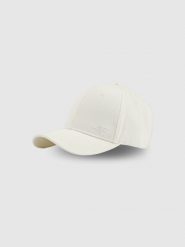 4F Czapka z daszkiem snapback uniseks - biała L/XL (60cm). Białe czapki i kapelusze damskie 4f, bez wzorów, z bawełny, klasyczne. Za 59.99 zł.