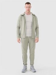 4F Spodnie treningowe szybkoschnące męskie - khaki XXL. Brązowe spodnie sportowe męskie 4f, m, bez wzorów, z dresówki, na fitness i siłownię. W wyprzedaży za 139.99 zł.