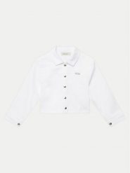 Calvin Klein Jeans Kurtka jeansowa IG0IG02844 Biały Relaxed Fit. Białe kurtki i płaszcze dla dziewczynek Calvin Klein Jeans, bez wzorów, z bawełny, bez kaptura. Za 239.99 zł.